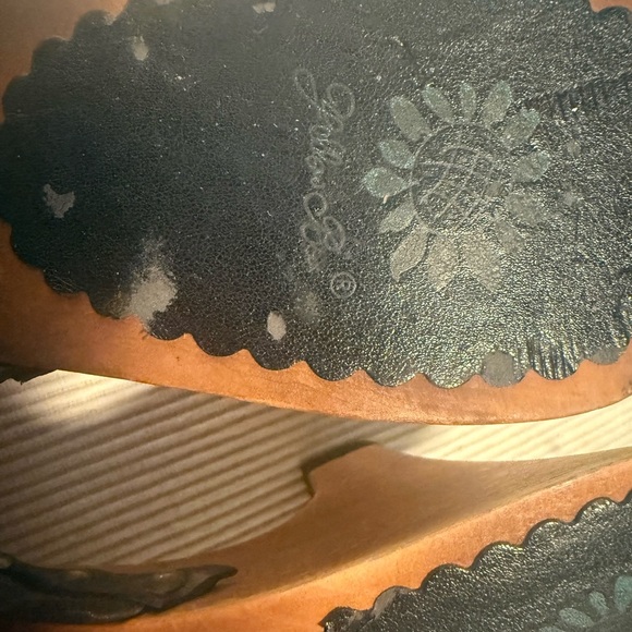 Yellow Box Black and Brown Mules Comfortable Slip-On Design - Picture 5 of 9